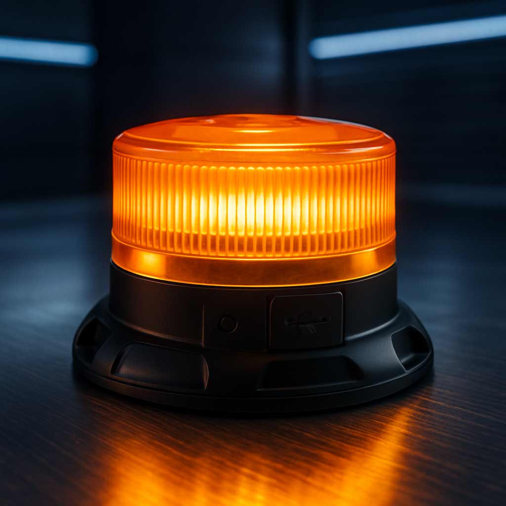 Gyrophare orange LED homologué ECE R65